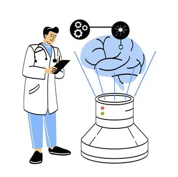 Interactive learning concept 스톡 일러스트