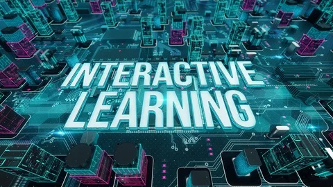 Interactive Learning digital technology hi-tech concept Stock Footage 111876126
