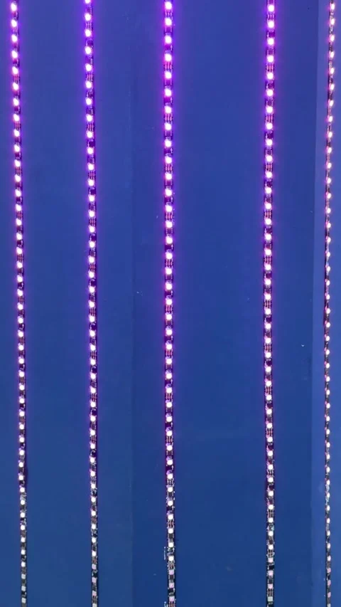 Interactive LED Screen with vibrant RGB Lights 스톡 동영상 342686700
