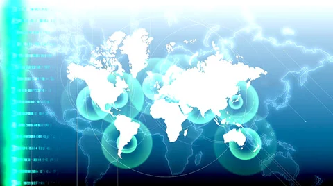 Interactive map Stock Footage 34693355