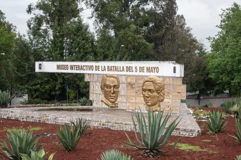 Interactive Museum of the Battle of May 5th in Puebla, Mexico, historical site Stock Photos