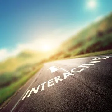 Interactive natural background Foto stock