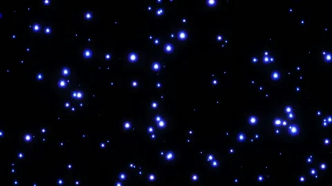 Interactive particles of blue.Abstract background with moving and flicker Video stock 98609699