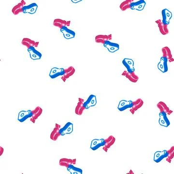 Interactive pet toy isometric icon seamless pattern Stock Illustration