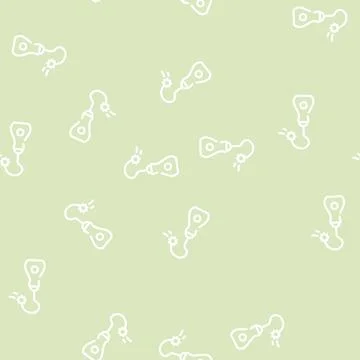 Interactive pet toy line vector seamless pattern Stock Illustration