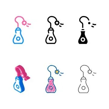 Interactive pet toy multipack color icon vector Stock Illustration