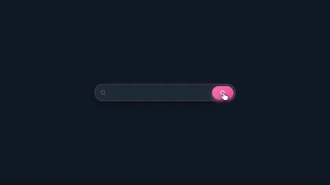 Interactive Pink Search Engine Concept with White Wipe Video Transition Stock Footage 341939845