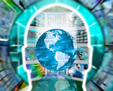 Interactive planet Stock Illustration