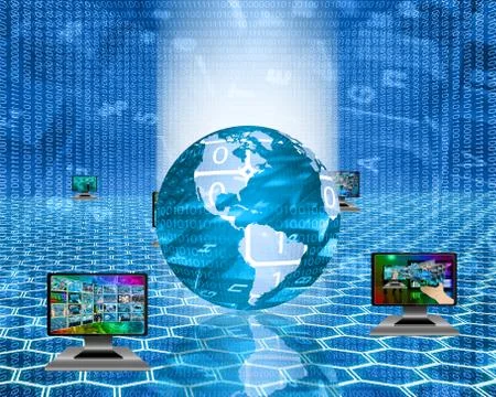 Interactive planet Stock Illustration