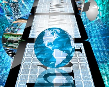Interactive planet Stock Illustration