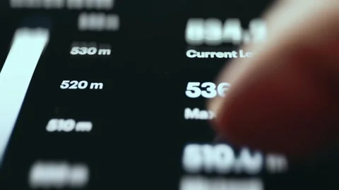 Interactive Power Data Controls Energy And Infrastructure Dashboard Stock Footage 339607586