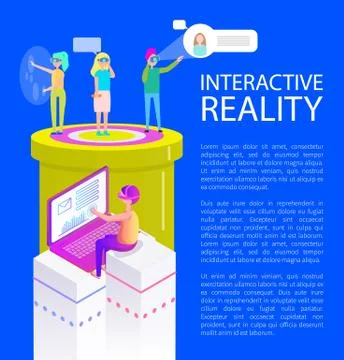 Interactive Reality Effects Vector Illustration Stock Illustration