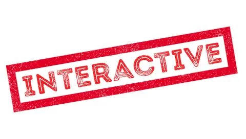 Interactive rubber stamp Stock Illustration