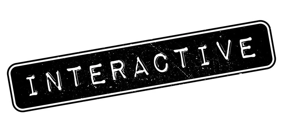 Interactive rubber stamp Stock Illustration