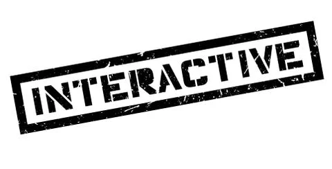 Interactive rubber stamp Illustrazione stock