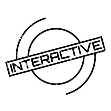 Interactive rubber stamp Illustrazione stock