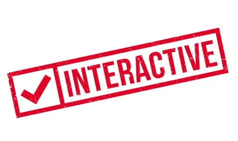 Interactive rubber stamp Illustrazione stock