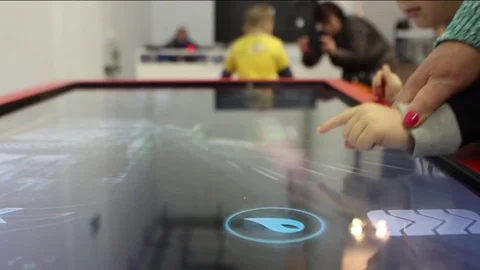 Interactive Tables Stock-Footage 77829022