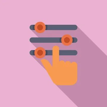 Interactive touch interface icon design Stock Illustration