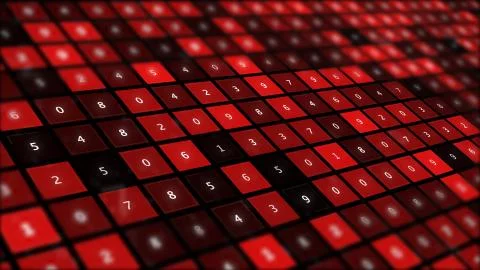 Interactive touchscreen display with virtual numeric map. Stock Illustration