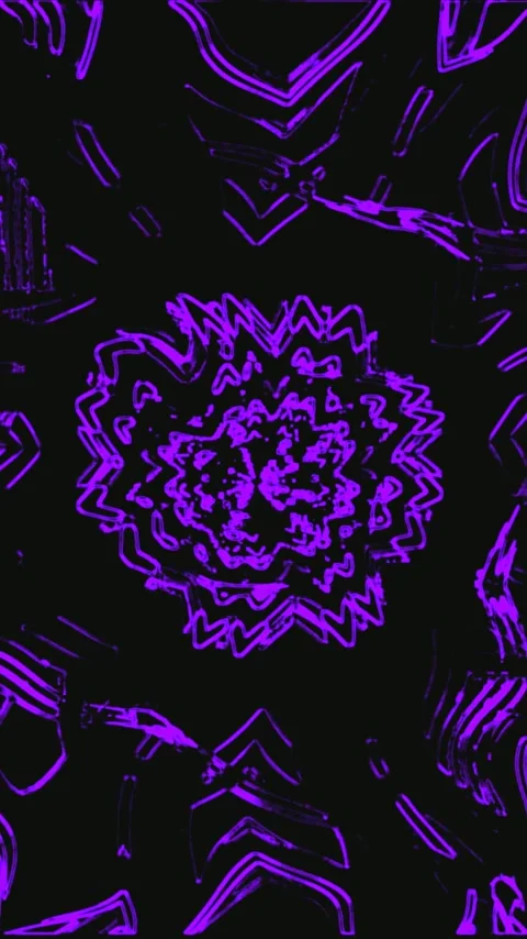 Interactive tunnel vj loop screensaver featuring vibrant purple design with.. Stock Footage 321264744