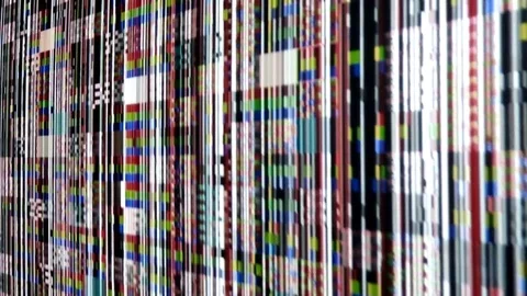 Interactive video installation digital labyrinth Video stock 72667954