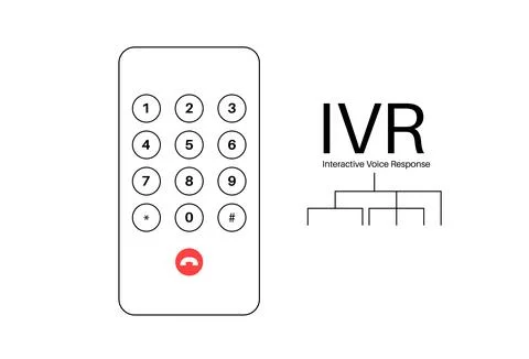 Interactive voice response Illustrazione stock