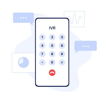 Interactive voice response Stock Illustration
