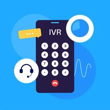 Interactive voice response Stock Illustration