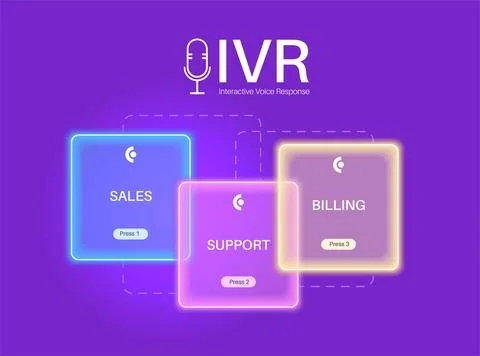 Interactive voice response Illustrazione stock