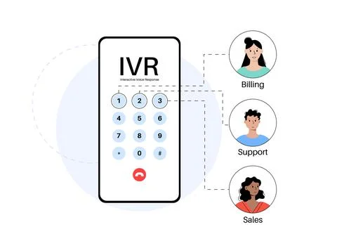 Interactive voice response Stock Illustration