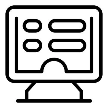 Interactive whiteboard displaying a checklist for efficient task management Illustrazione stock