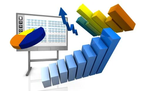 Interactive whiteboard Stock Illustration