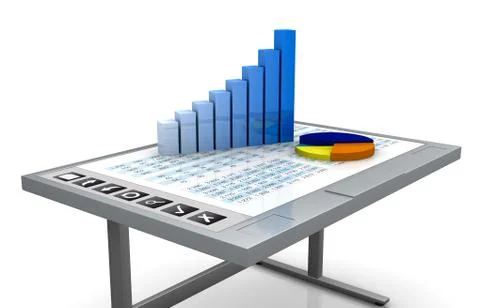 Interactive whiteboard Illustrazione stock