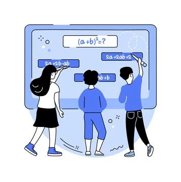 Interactive whiteboard isolated cartoon vector illustrations. Stock Illustration