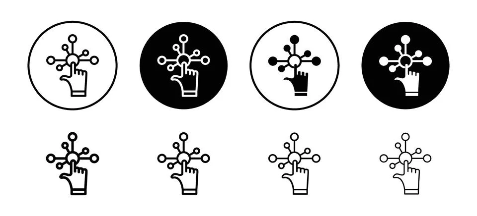 Interactivity icon vector set collection for web イラスト素材
