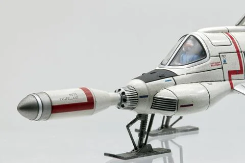 Interceptor diecast model from Gerry Andersons UFO TV series of the 1970s. Stock Photos