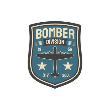 Interceptor squad chevron insignia bomber division 스톡 일러스트