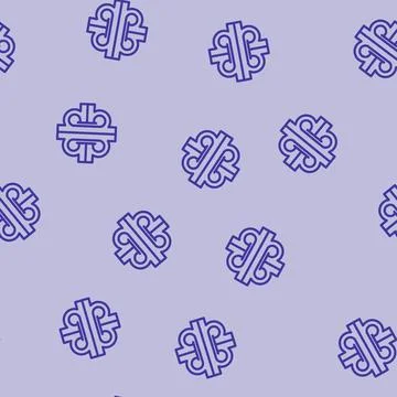 Interchange highway road line vector seamless pattern Stock Illustration