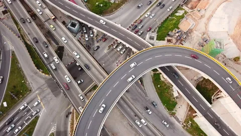 Interchange in Kuala-Lumpur Stock Footage 218265201