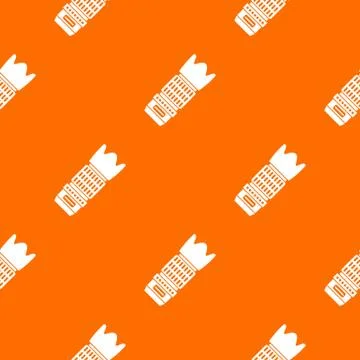 Interchangeable lens for camera pattern seamless Illustrazione stock