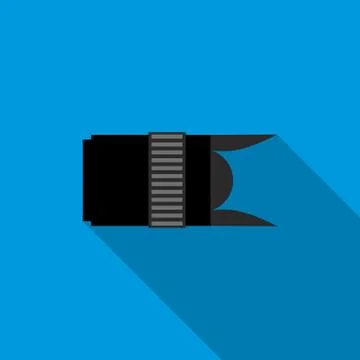 Interchangeable lens digital camera icon Stock Illustration