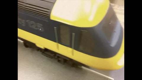 Intercity 125 HST Prototype Model by British designer Sir Kenneth Grange. 스톡 동영상 147340875