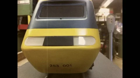 Intercity 125 HST Prototype Model by British designer Sir Kenneth Grange. Vídeos de archivo 147341061