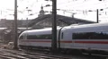 Intercity Express ICE Train Entering Railway Station Arrival Arriving Cologne HD Footage