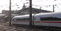 Intercity Express ICE Train Entering Railway Station Arrival Arriving Cologne 4k or 4k+ Resolution