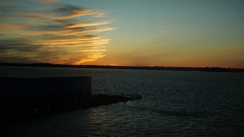 InterCoastal Sunset Time Lapse Stock Footage 118113496
