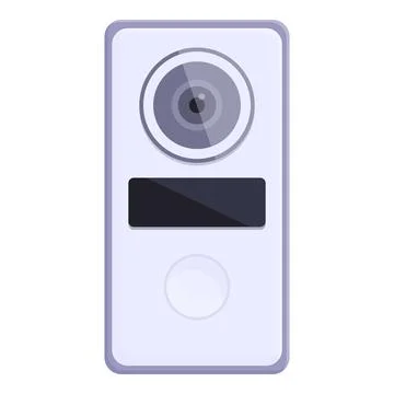 Intercom accessories icon cartoon . Video system Stock Illustration