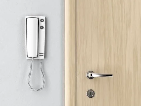 Intercom in the apartment Stock Illustration