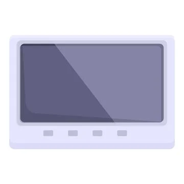 Intercom building icon cartoon vector. Door system Illustrazione stock